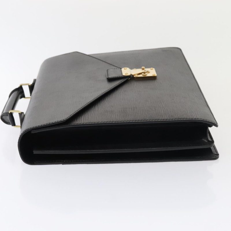 Louis Vuitton Epi Serviette Ambassador Business Bag Black M54412  ep5864 - Image 4