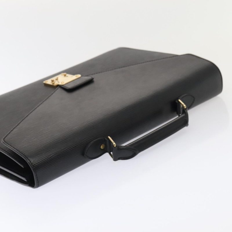 Louis Vuitton Epi Serviette Ambassador Business Bag Black M54412  ep5864 - Image 6