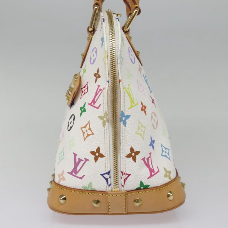 Louis Vuitton Monogram Multicolor Alma Hand Bag White M92647  ep5868A - Image 3