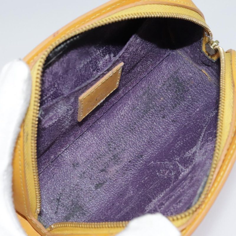 Louis Vuitton Epi Dauphine PM Pouch Yellow M48449  ep6047 - Image 10
