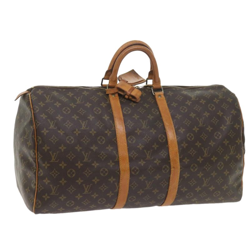 Louis Vuitton Monogram Keepall 55 Boston Bag M41424  fm2959