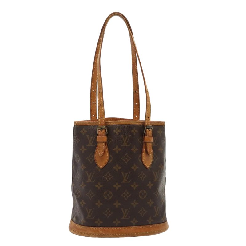 Louis Vuitton Monogram Bucket PM Shoulder Bag Vintage M42238  fm3498