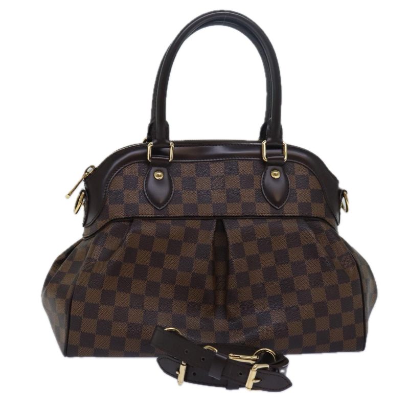Louis Vuitton Damier Ebene Trevi GM Hand Bag 2way N51998  fm3530A