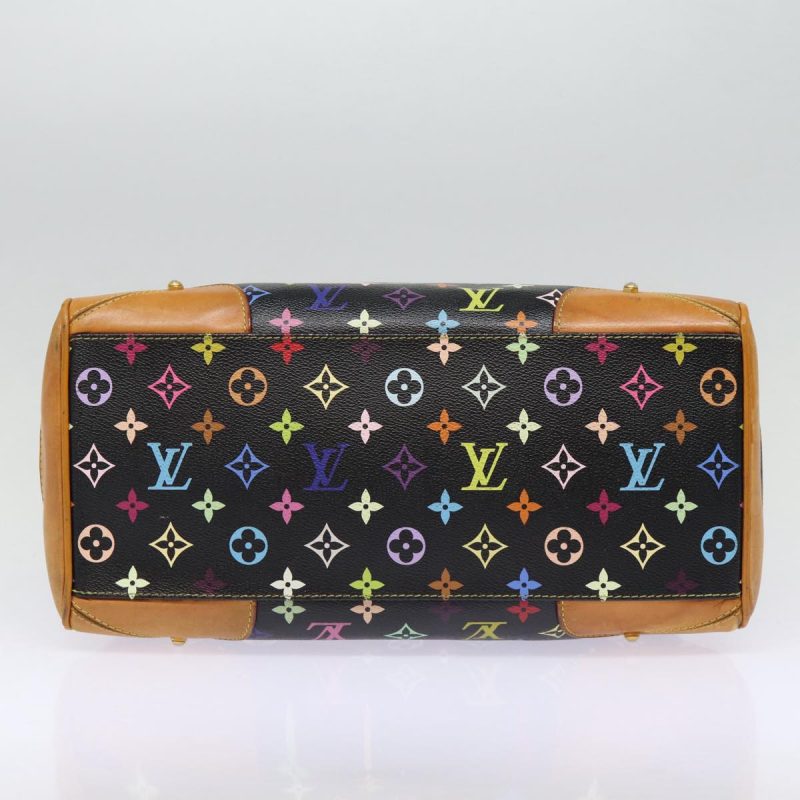 Louis Vuitton Monogram Multicolor Claudia Hand Bag Black M40194  fm3735 - Image 5