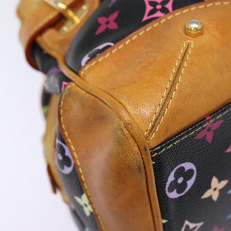 Louis Vuitton Monogram Multicolor Claudia Hand Bag Black M40194  fm3735 - Image 9