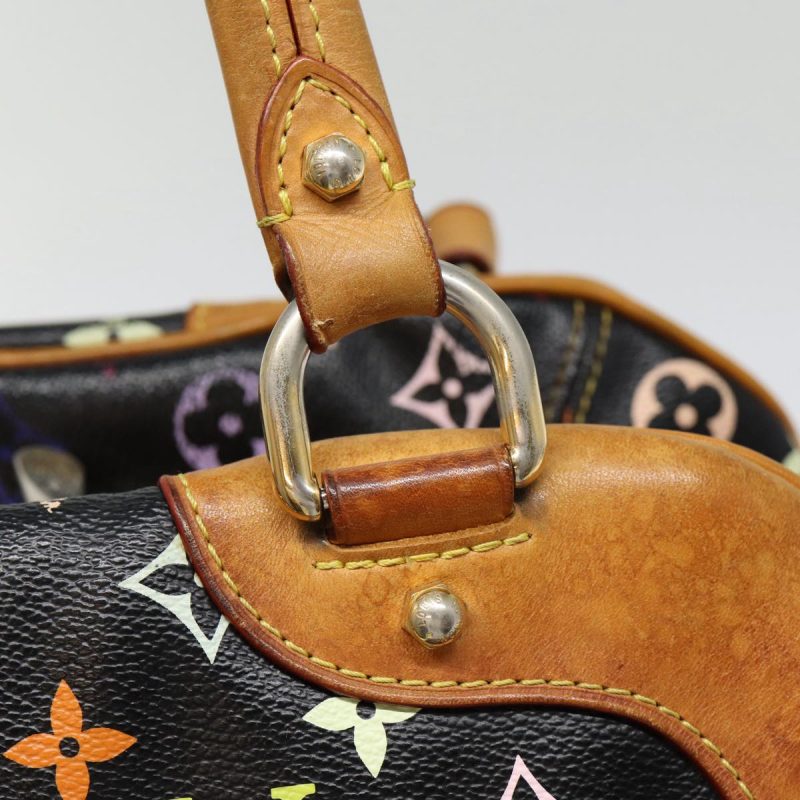 Louis Vuitton Monogram Multicolor Claudia Hand Bag Black M40194  fm3735 - Image 10