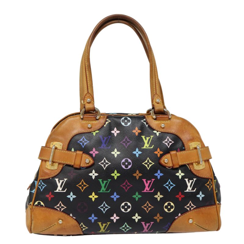 Louis Vuitton Monogram Multicolor Claudia Hand Bag Black M40194  fm3735 - Image 2