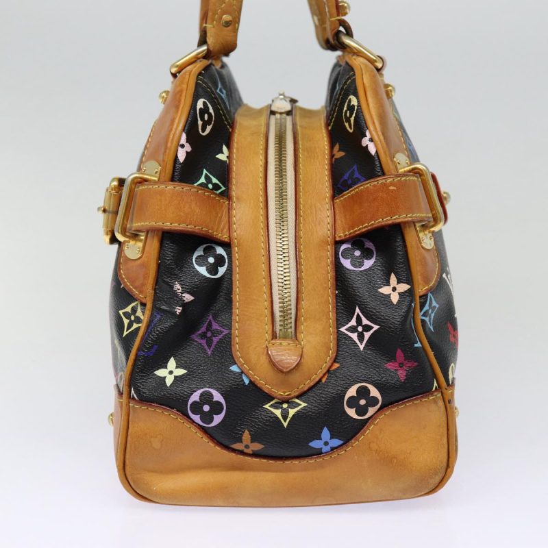Louis Vuitton Monogram Multicolor Claudia Hand Bag Black M40194  fm3735 - Image 3