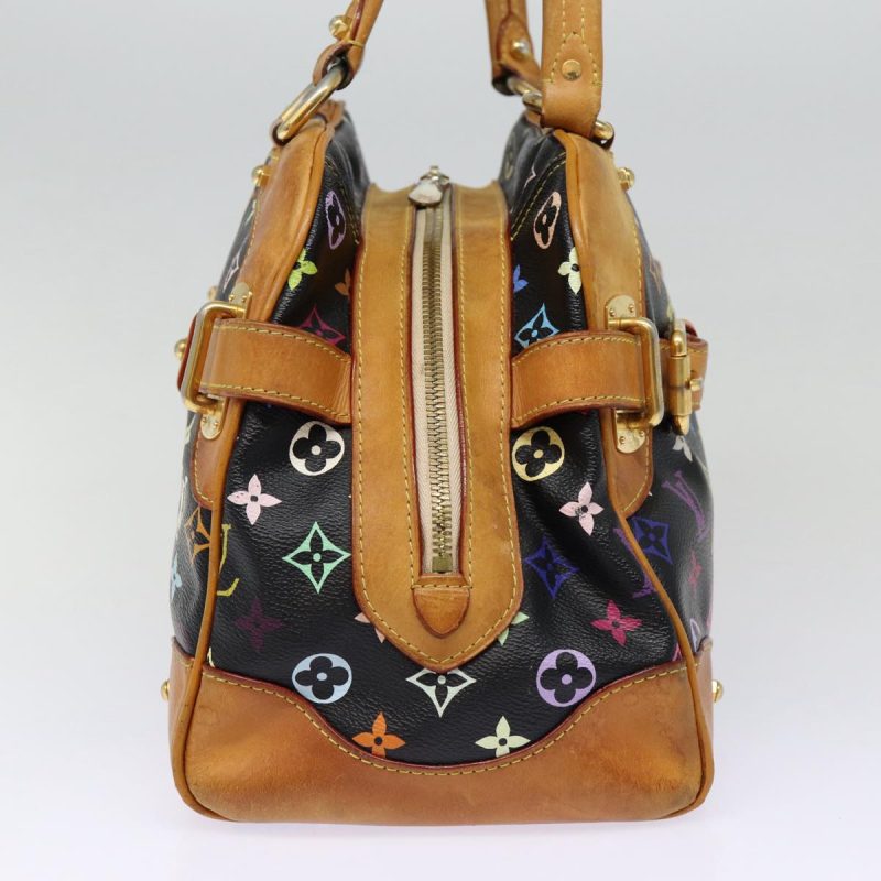 Louis Vuitton Monogram Multicolor Claudia Hand Bag Black M40194  fm3735 - Image 4