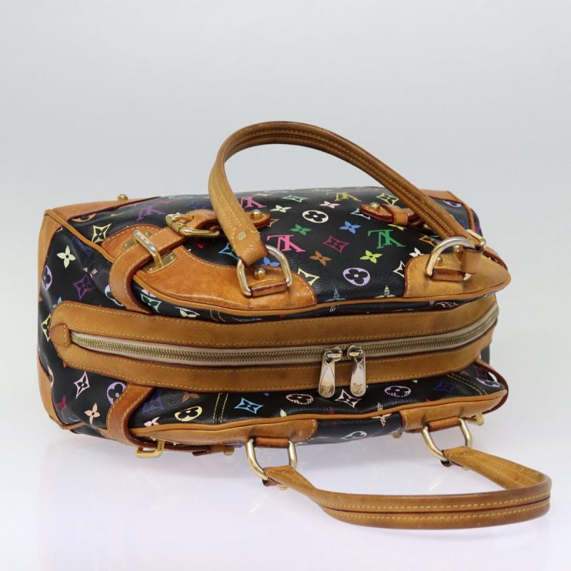 Louis Vuitton Monogram Multicolor Claudia Hand Bag Black M40194  fm3735 - Image 6
