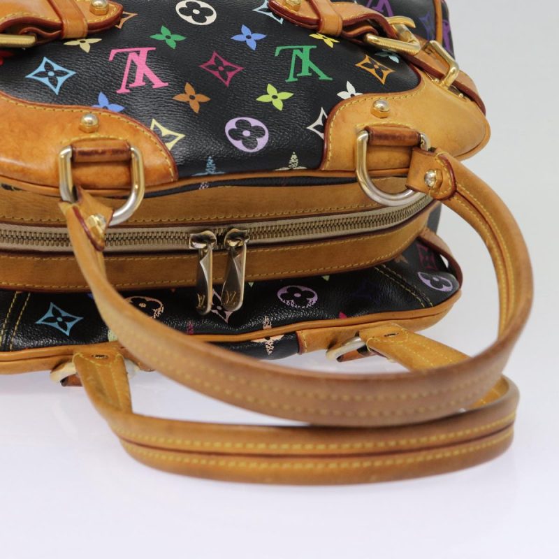 Louis Vuitton Monogram Multicolor Claudia Hand Bag Black M40194  fm3735 - Image 7