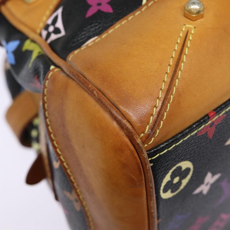 Louis Vuitton Monogram Multicolor Claudia Hand Bag Black M40194  fm3736 - Image 9