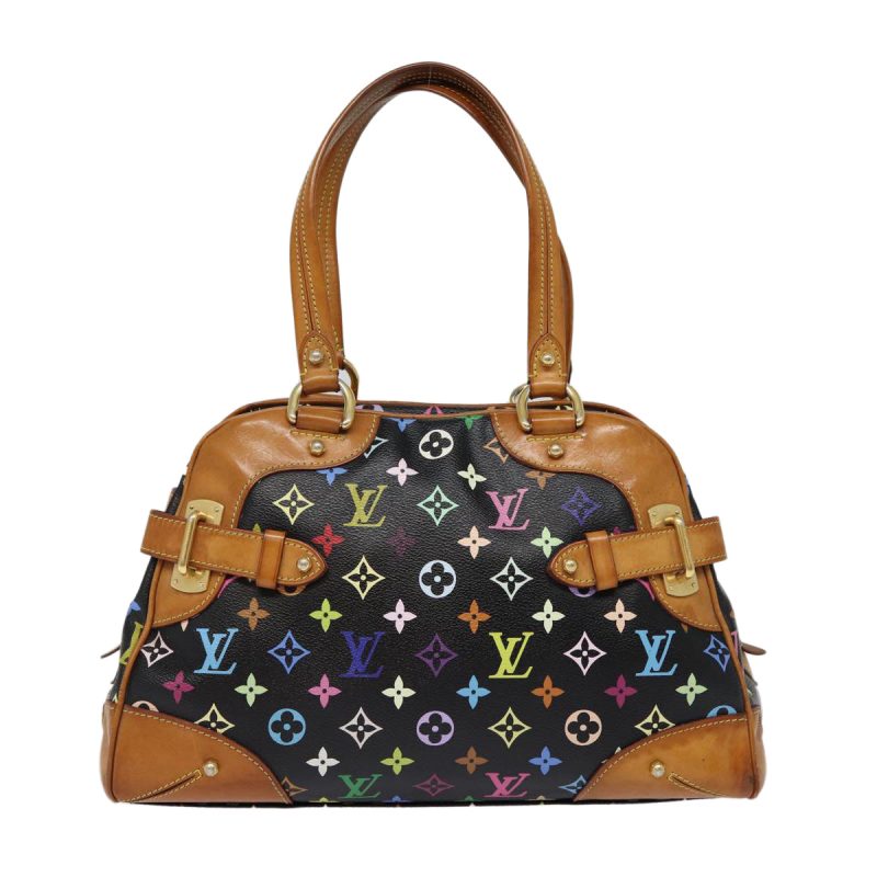 Louis Vuitton Monogram Multicolor Claudia Hand Bag Black M40194  fm3736 - Image 2
