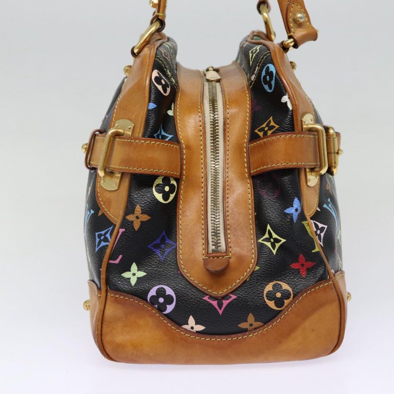 Louis Vuitton Monogram Multicolor Claudia Hand Bag Black M40194  fm3736 - Image 4