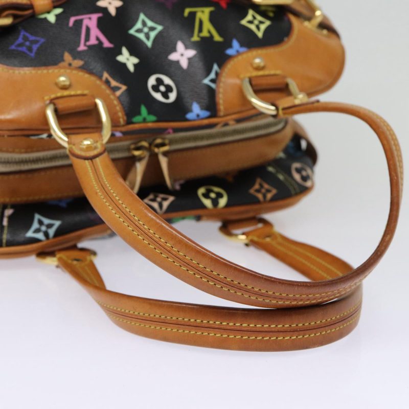 Louis Vuitton Monogram Multicolor Claudia Hand Bag Black M40194  fm3736 - Image 7