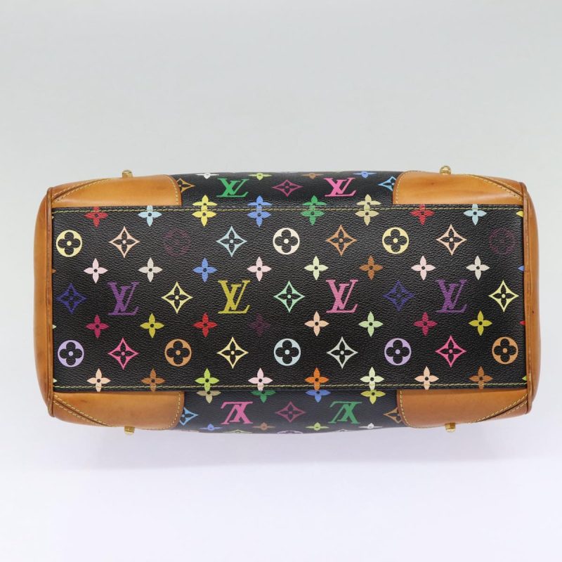 Louis Vuitton Monogram Multicolor Claudia Hand Bag Black M40194  fm3736 - Image 5