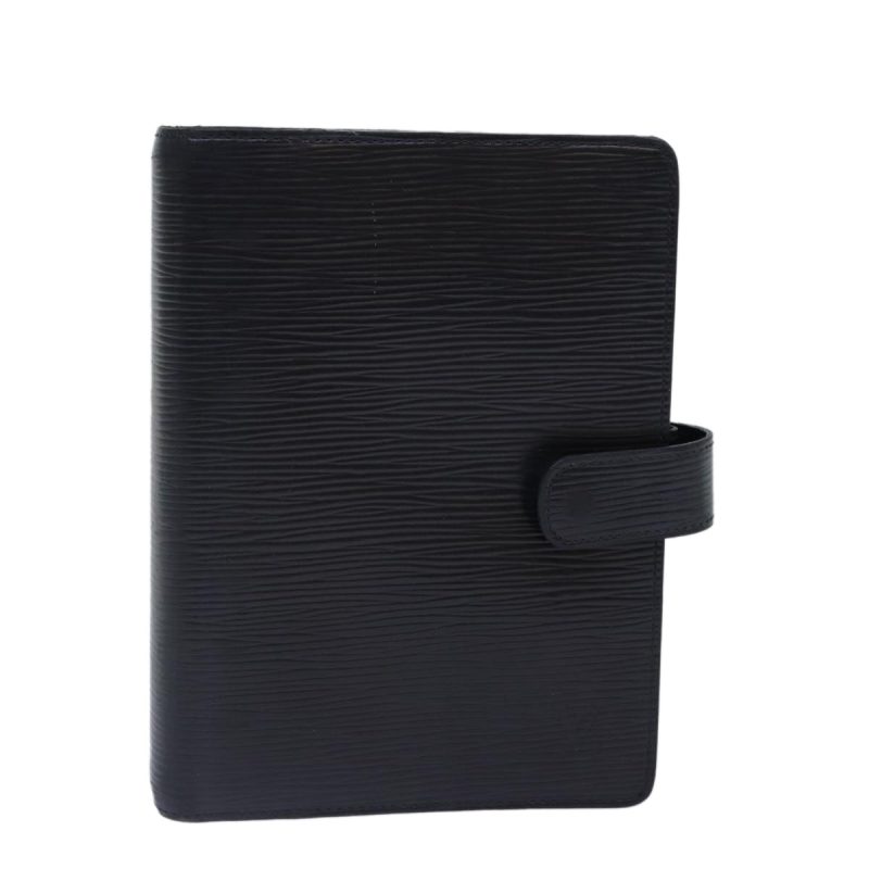 Louis Vuitton Epi Agenda MM Day Planner Cover Black R20042  fm3758