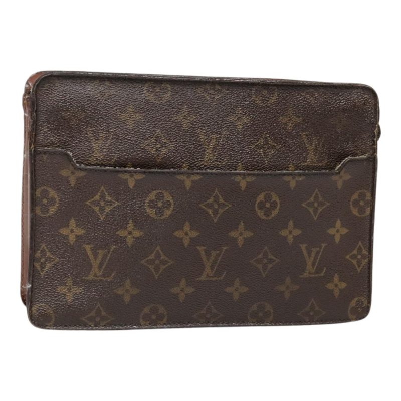 Louis Vuitton Monogram Pochette Homme Clutch Bag M51795  fm3849