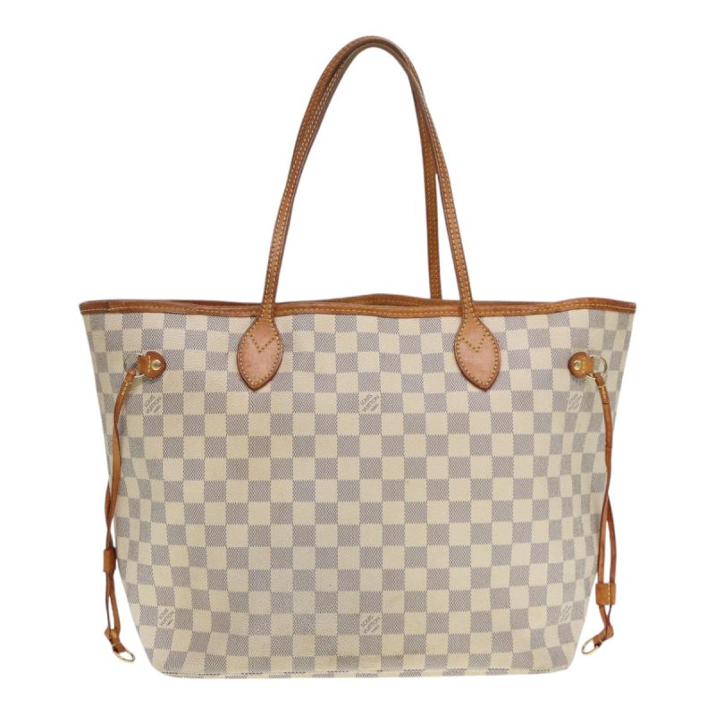 Louis Vuitton Damier Azur Neverfull MM Tote Bag N41605  hk1644 - Image 2