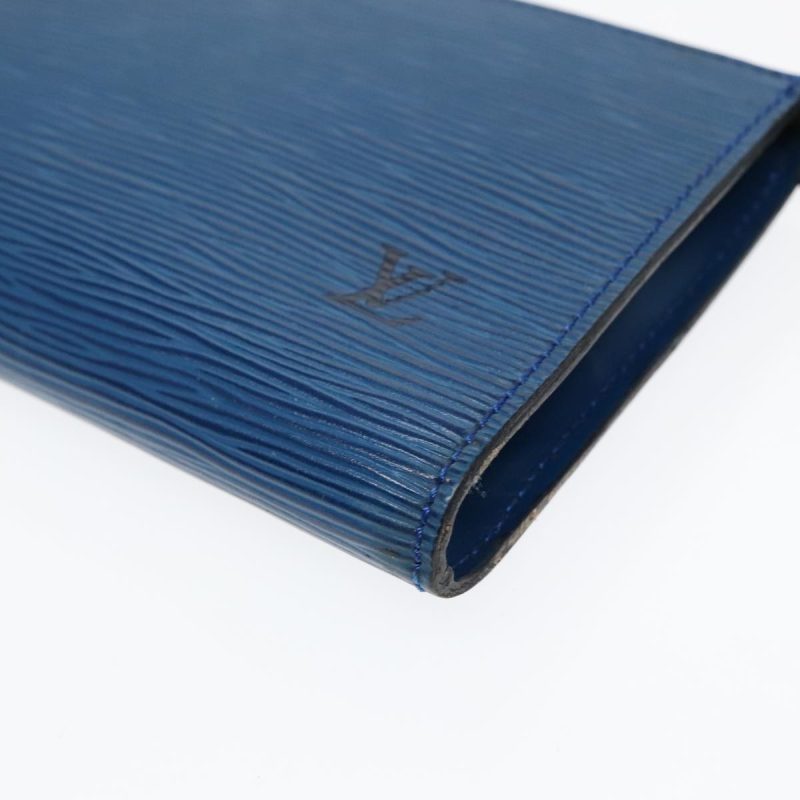 Louis Vuitton Epi Pochette Accessoires Pouch Blue M52985  hk1689 - Image 9