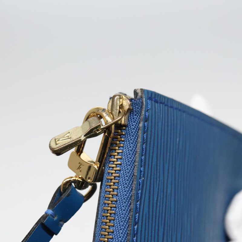 Louis Vuitton Epi Pochette Accessoires Pouch Blue M52985  hk1689 - Image 10