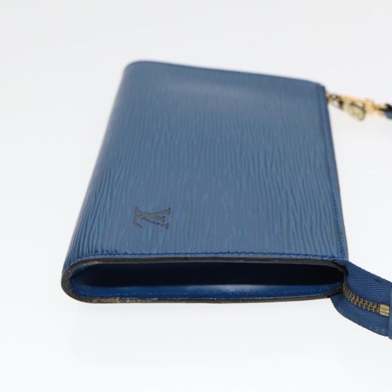 Louis Vuitton Epi Pochette Accessoires Pouch Blue M52985  hk1689 - Image 3