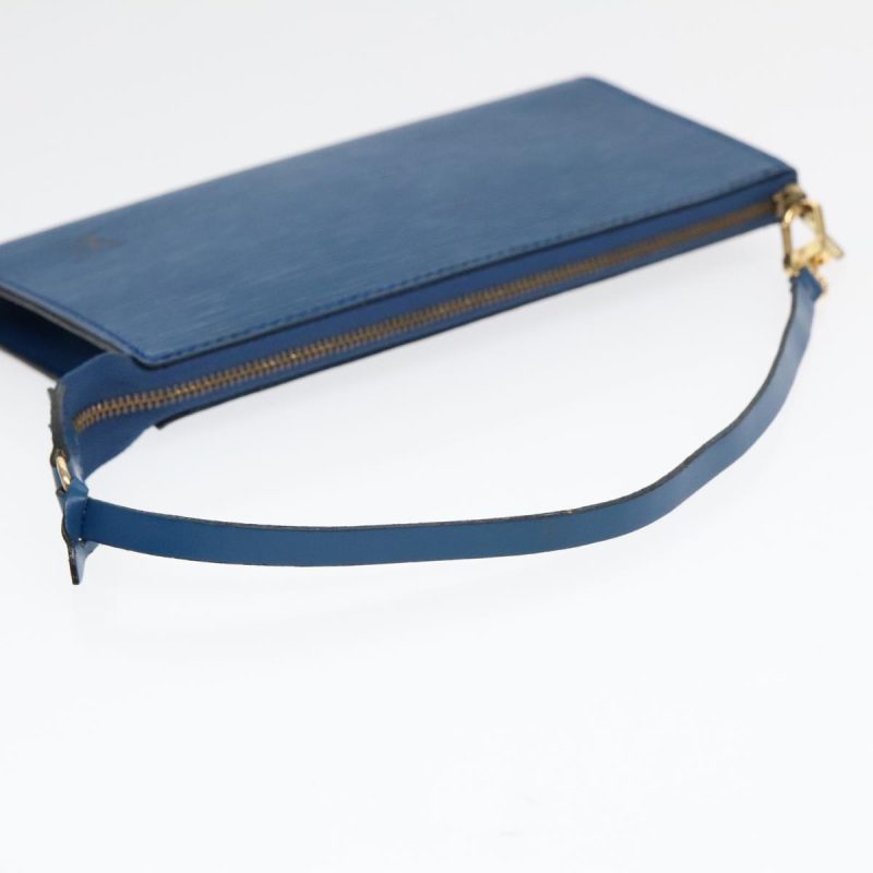 Louis Vuitton Epi Pochette Accessoires Pouch Blue M52985  hk1689 - Image 7