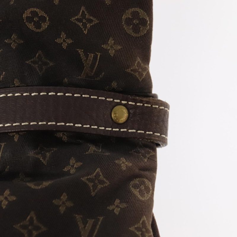 Louis Vuitton Monogram Mini Lin Saumur PM Shoulder Bag Ebene M95227 Auth hk1691 - Image 10