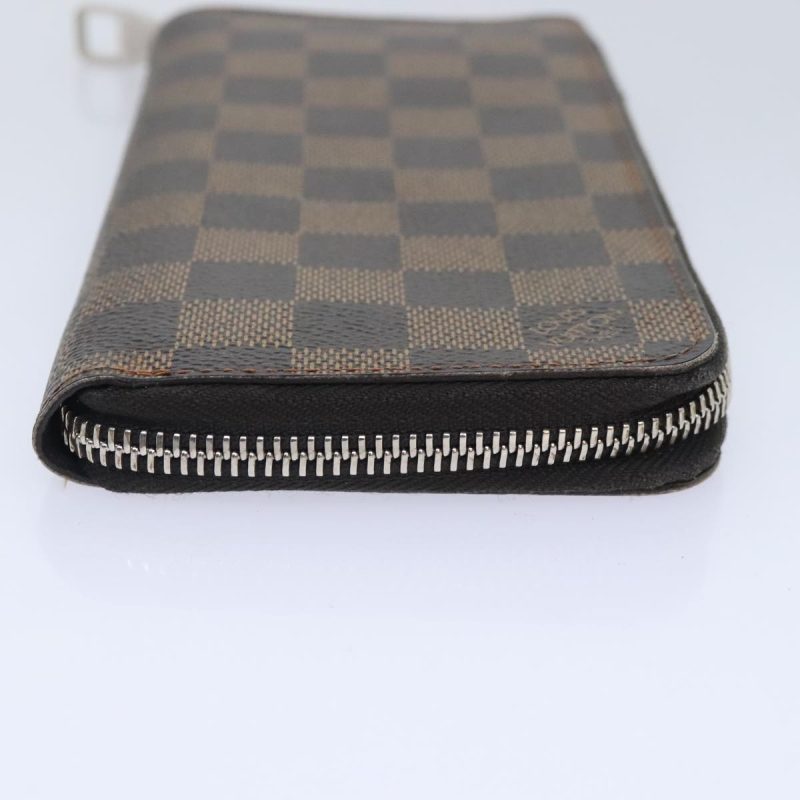 Louis Vuitton Damier Ebene Zippy Wallet Vertical Long Wallet N61207 Auth hk1692 - Image 6