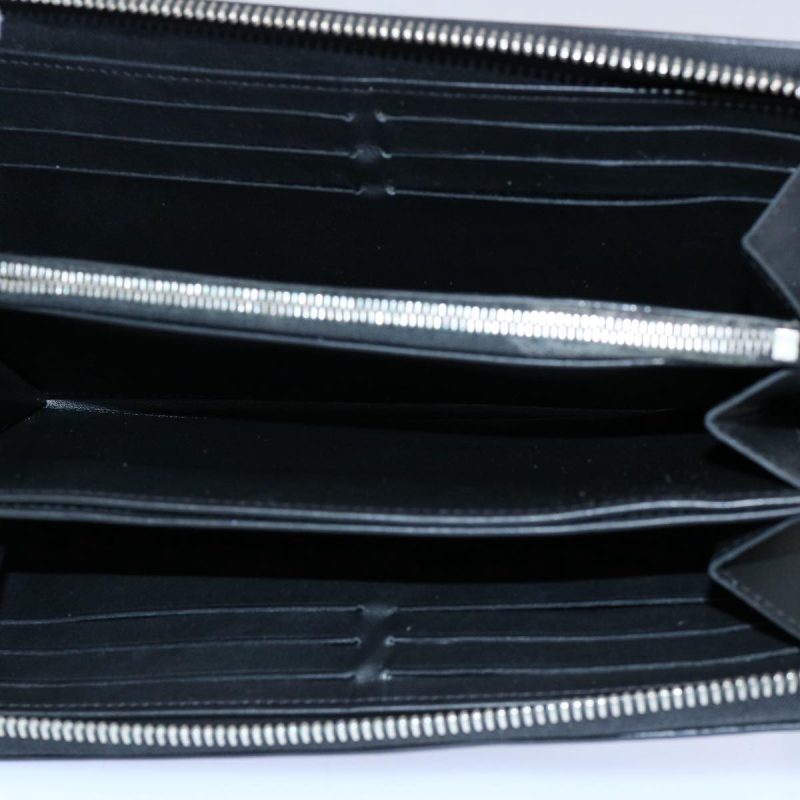 Louis Vuitton Monogram Mahina Zippy Wallet Long Wallet Black M61867 Auth hk971 - Image 8
