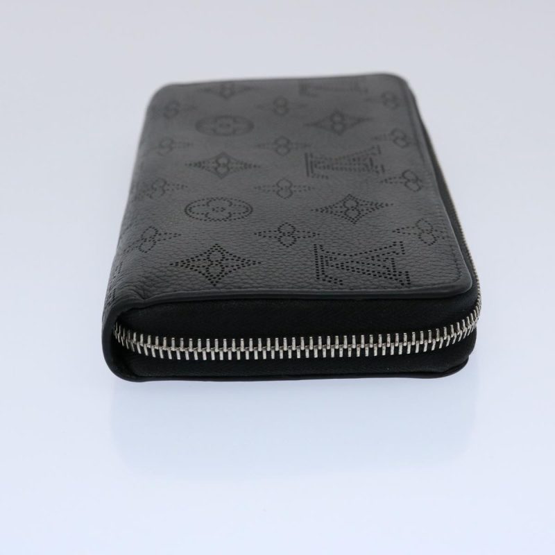 Louis Vuitton Monogram Mahina Zippy Wallet Long Wallet Black M61867 Auth hk971 - Image 4