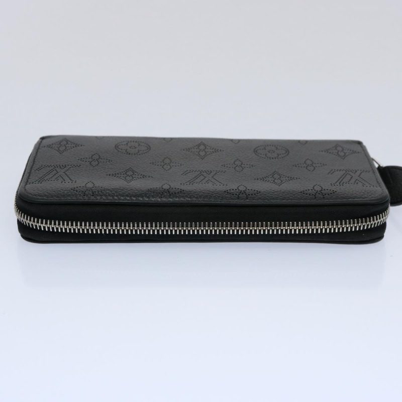 Louis Vuitton Monogram Mahina Zippy Wallet Long Wallet Black M61867 Auth hk971 - Image 5