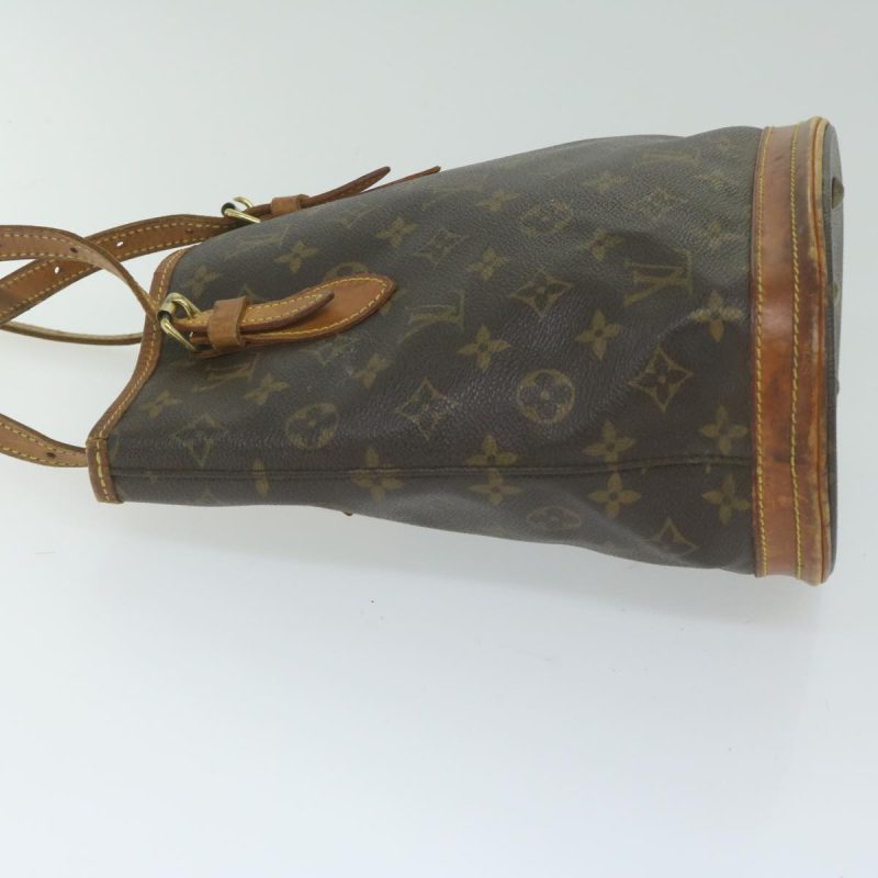 Louis Vuitton Monogram Bucket PM Shoulder Bag M42238  hk983 - Image 4