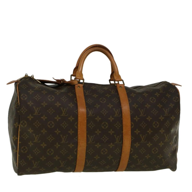 Louis Vuitton Monogram Keepall 50 Boston Bag M41426  ki3629