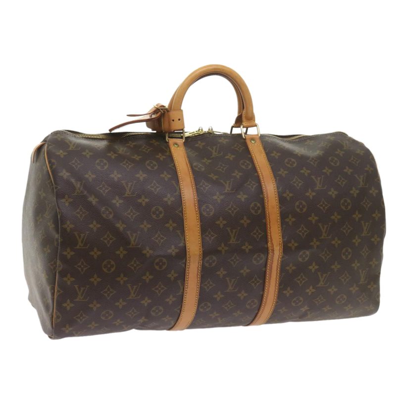 Louis Vuitton Monogram Keepall 55 Boston Bag M41424  ki3723