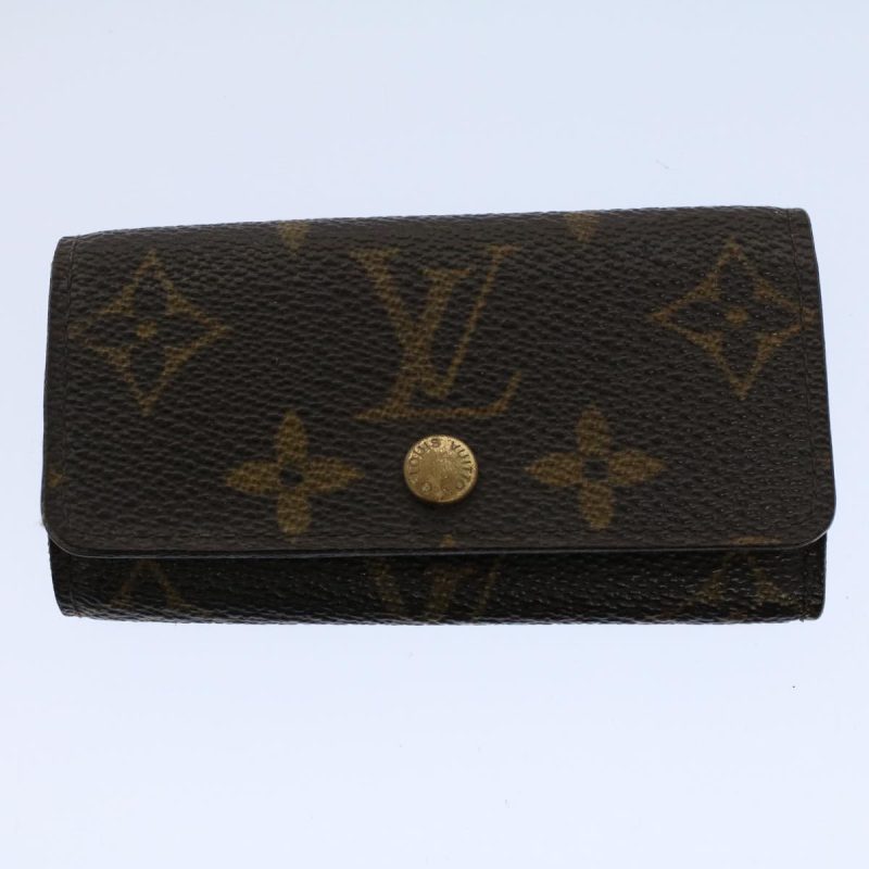 Louis Vuitton Monogram Epi Vernis Key Case Coin Purse 13Set Green  ki3760 - Image 5
