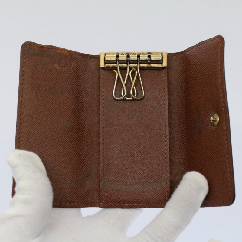 Louis Vuitton Monogram Epi Vernis Key Case Coin Purse 13Set Green  ki3760 - Image 7