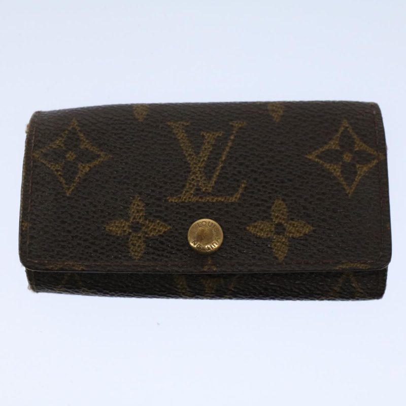 Louis Vuitton Monogram Epi Vernis Key Case Coin Purse 13Set Green  ki3760 - Image 9