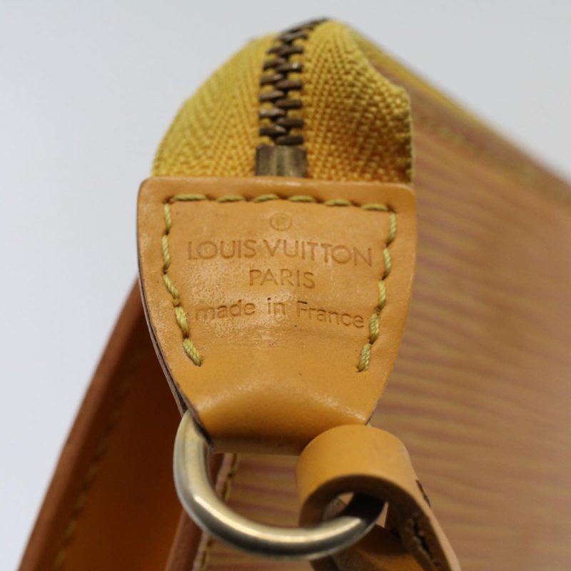 Louis Vuitton Epi Pochette Accessoires Pouch Yellow M52989  ki3805 - Image 9