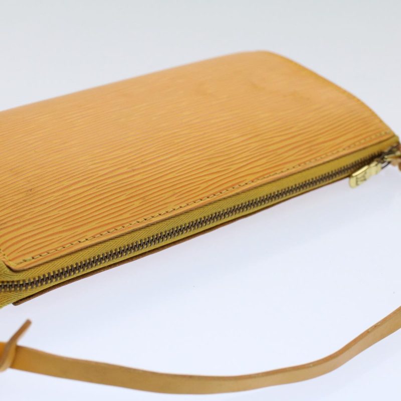 Louis Vuitton Epi Pochette Accessoires Pouch Yellow M52989  ki3805 - Image 6