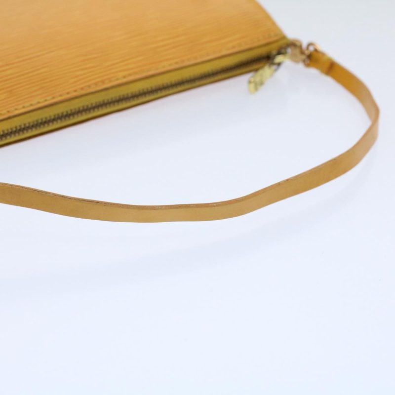 Louis Vuitton Epi Pochette Accessoires Pouch Yellow M52989  ki3805 - Image 7