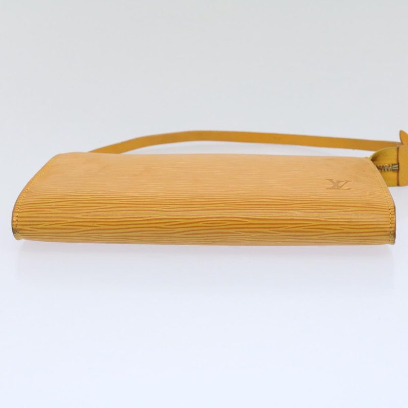 Louis Vuitton Epi Pochette Accessoires Pouch Yellow M52989  ki3805 - Image 5