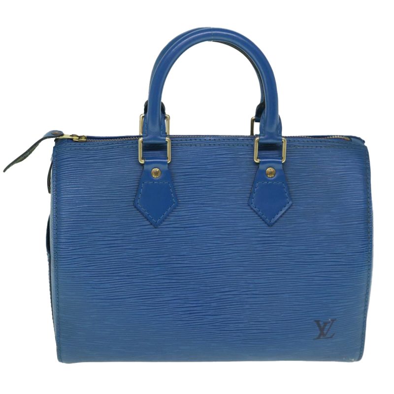 Louis Vuitton Epi Speedy 25 Hand Bag Toledo Blue M43015  ki3838 - Image 2