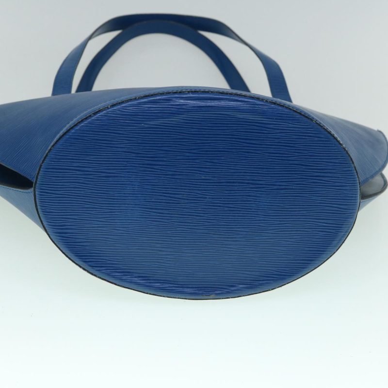 Louis Vuitton Epi Saint Jacques Shopping Shoulder Bag Blue M52275  ki3857 - Image 5