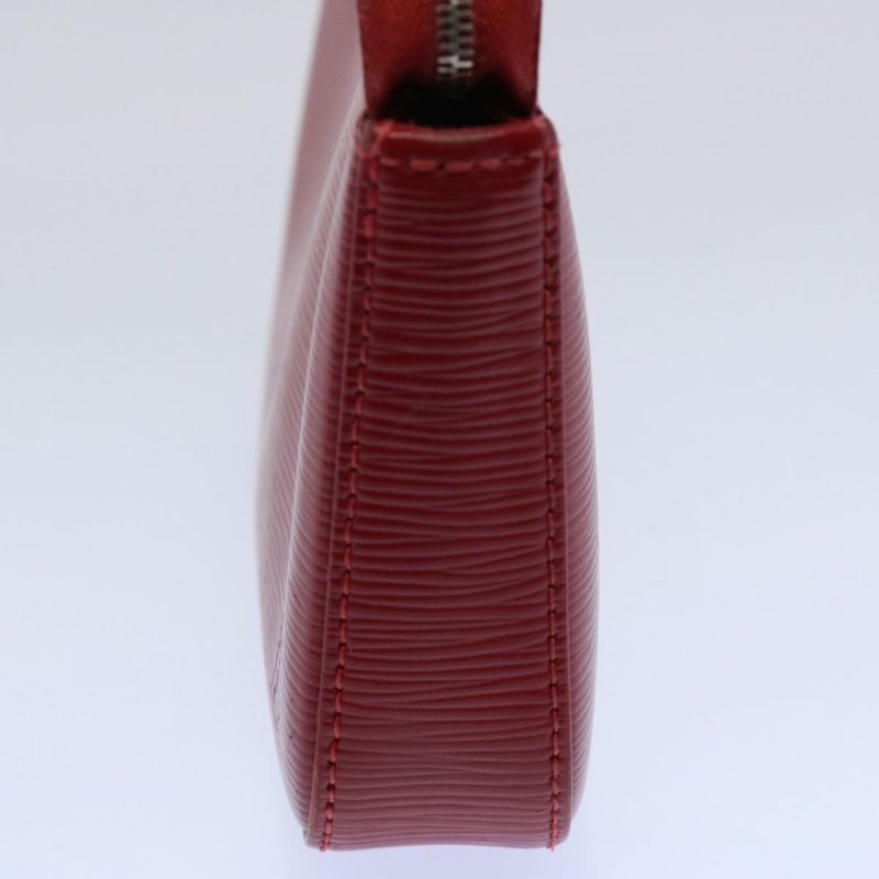 Louis Vuitton Epi Pochette Accessoires Pouch Red Car Mine M40776  ki3862 - Image 4