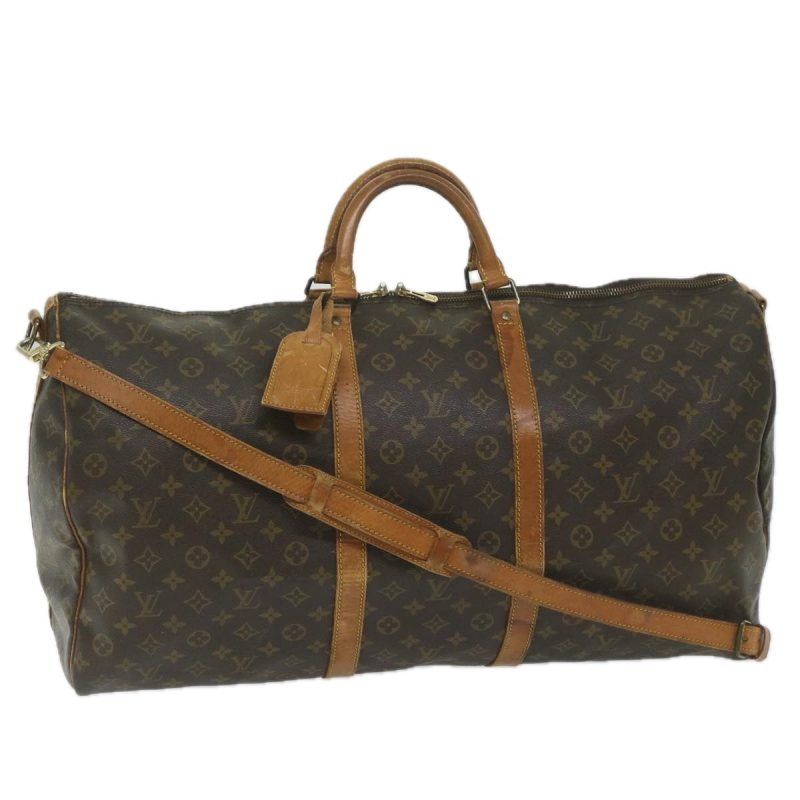 Louis Vuitton Monogram Keepall 60 Boston Bag M41422  ki3870