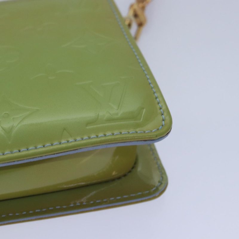 Louis Vuitton Monogram Vernis Lexington Pouch Baby Blue M91011  ki4615 - Image 8