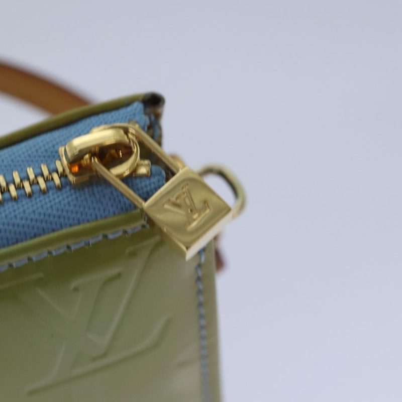 Louis Vuitton Monogram Vernis Lexington Pouch Baby Blue M91011  ki4615 - Image 9