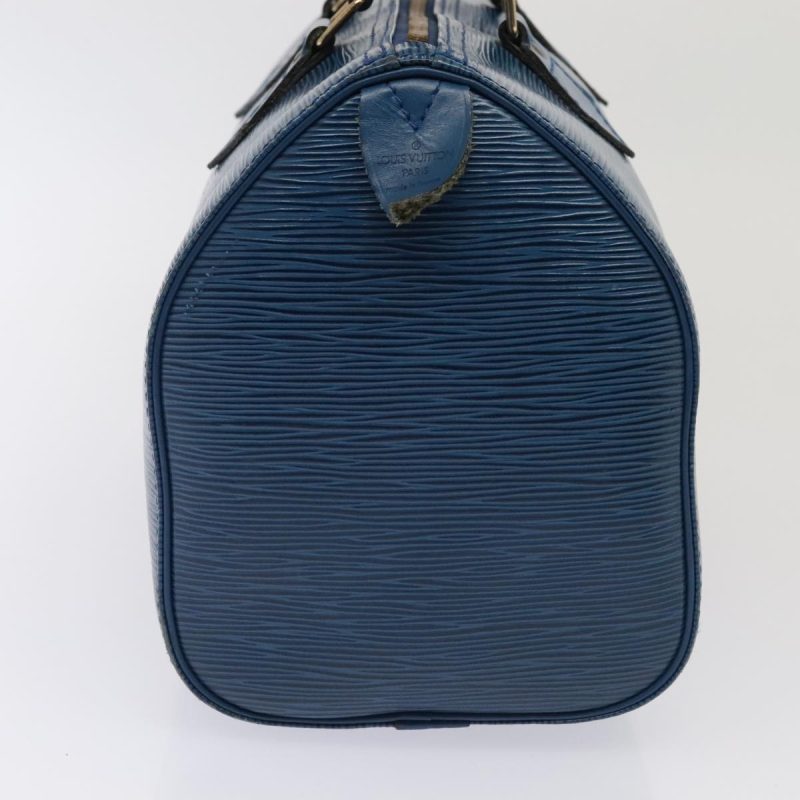 Louis Vuitton Epi Speedy 25 Hand Bag Toledo Blue M43015  ki4855 - Image 4