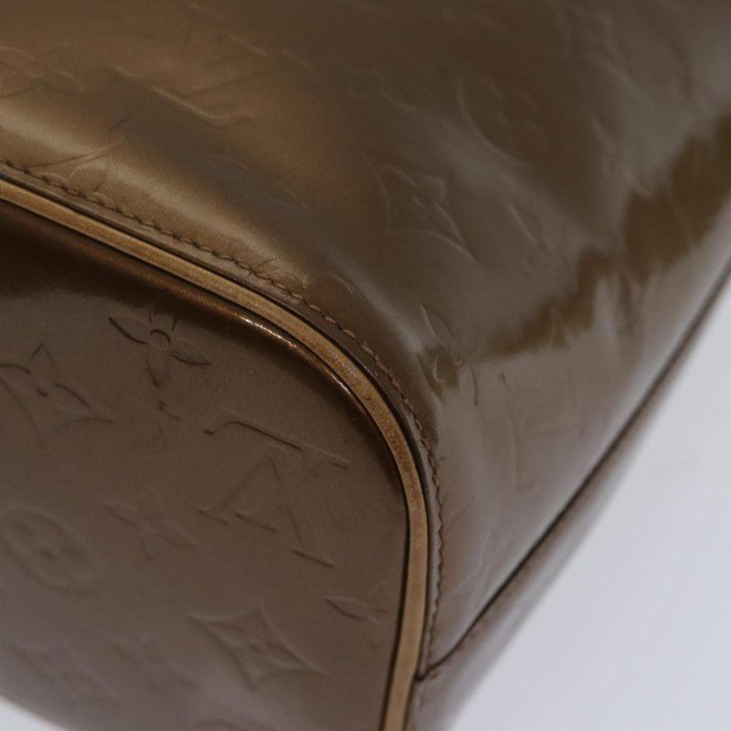 Louis Vuitton Monogram Vernis Houston Hand Bag Bronze M91122  ki4911 - Image 9